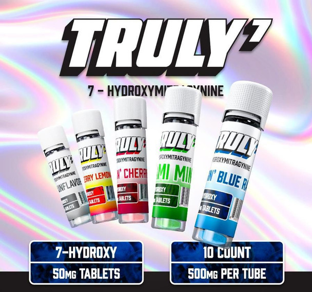 TRULY 7 7-HYDROXYMITRAGYNINE 50MG PER TABLET 10CT TOTAL 500MG | DISPLAY OF 6 (MSRP $)