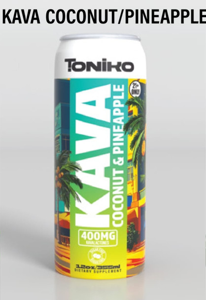 TONIKO KAVA 400mg DRINK | DISPLAY OF 12 (MSRP $7.99each)