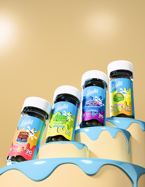 SORBET PREMIUM THC-A DIAMOND INFUSED PRE-ROLLS 10CT 2G PRE-ROLLS JAR | SINGLE JAR (MSRP $)