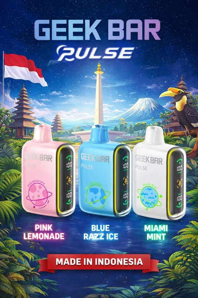 GEEK BAR PULSE 15000 PUFFS DISPOSABLE DEVICE - MADE IN INDONESIA | DISPLAY OF 5 (MSRP $)