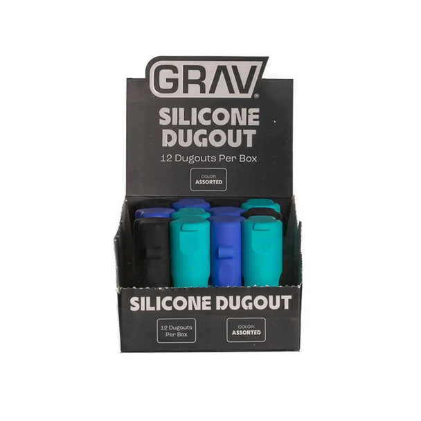 GRAV - SILICONE DUGOUT ASSORTED COLOR | DISPLAY OF 12 (MSRP $)