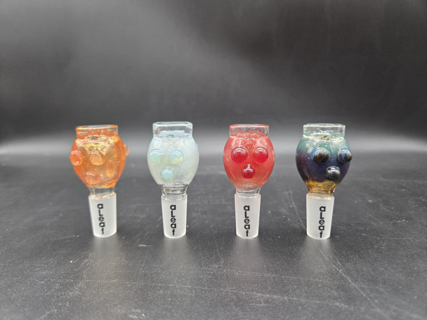 14mm MALE BOWL FLUORECENT - ALB1026 (35679) | ASSORTED COLORS (MSRP $9.00)