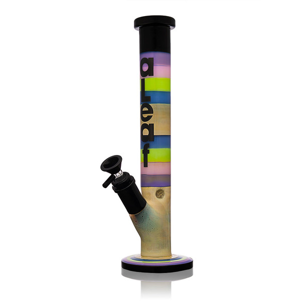 ALEAF GLASS - 11.5" STONE PETAL STRAIGHT TUBE WATERPIPE - AL2110 (35596) | ASSORTED COLORS (MSRP $70.00)