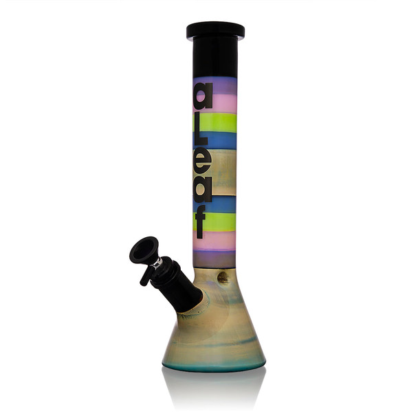 ALEAF GLASS - 11.5" STONE PETAL BEAKER WATERPIPE - AL2109 (35595) | ASSORTED COLORS (MSRP $70.00)