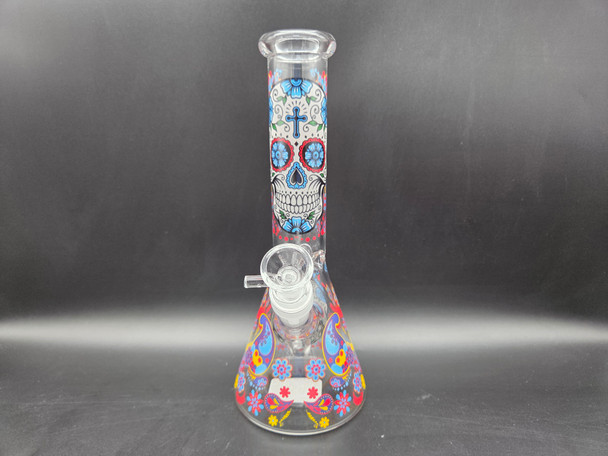 10" WATERPIPE SKULL DESIGN (35628) | ASSORTED COLORS (MSRP $38.00)