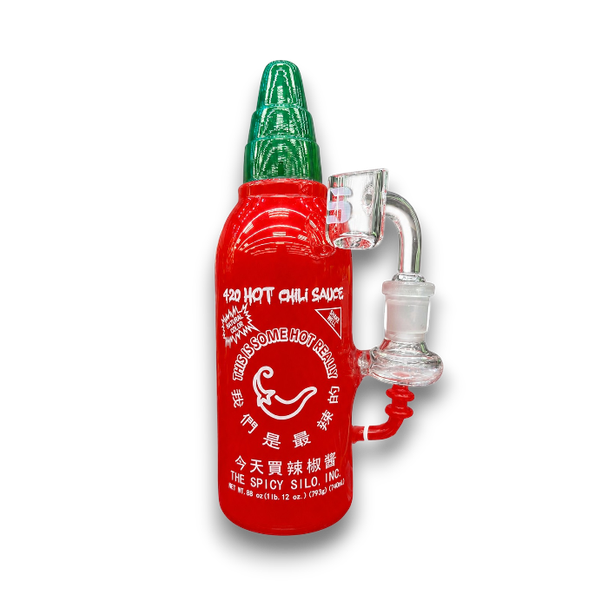 SILO GLASS 6.5" HOT CHILI SAUCE WATERPIPE - SILO-141 (35743) | ASSORTED COLORS (MSRP $29.00)