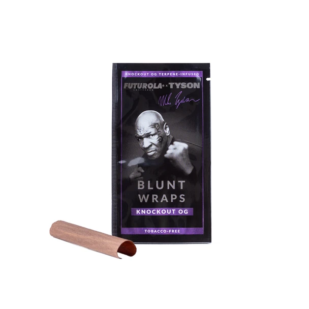 TYSON RANCH x FUTUROLA KNOCKOUT OG TERPENE-INFUSED BLUNT WRAPS VERSION 2.0 | DISPLAY OF 25 (MSRP $each)