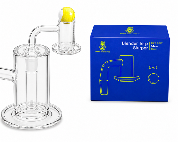 SPACE KING - BLENDER TERP SLURPER 14MM MALE (DARK BLUE) FSFF-0042 (36984) | SINGLE (MSRP $26.00)