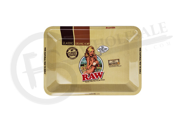 RAW® - MINI METAL ROLLING TRAY - GIRL (MSRP $10.00)