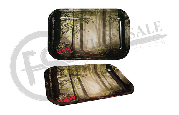 RAW® - SMALL METAL ROLLING TRAY - FOREST (MSRP $15.00)