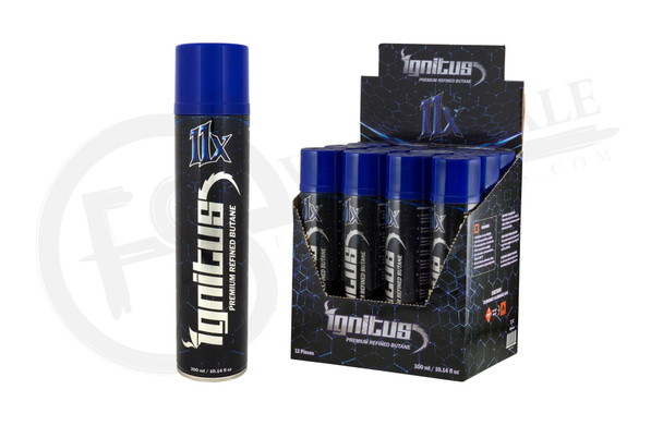 IGNITUS - 11x PREMIUM REFINED BUTANE REFILL 300ML | SINGLE CAN (MSRP: 3.99)