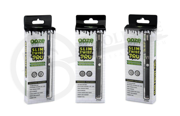 Ooze Slim Twist Pro 320mAh VV Pen Vaporizer Starter Kit, Vaporizers