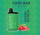 FURY BAR 6000 ULTRA 6000 RECHARGEABLE DISPOSABLE VAPE TYPE-C CHARGING | DISPLAY OF 10 (MSRP $21.99each)