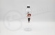 6" GLASS OIL BURNER 3pc WATERPIPE USA with STICKER DECAL (19455) | ASSORTED STICKER (MSRP $10.00)