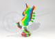 7.9" UNICORN SILICONE WATERPIPE with FUNNEL BOWL - 20762 | ASSORTED COLORS (MSRP $30.00)
