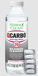 HERBAL CLEAN - QCARBO SAME-DAY DETOX MAXIMUM CLEANSE 20oz + 5COUNT TABLET | SINGLE (MSRP $)