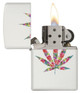 ZIPPO LIGHTER - FLORAL WEED DESIGN - 29730 (MSRP $29.95)