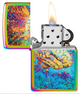 ZIPPO LIGHTER - PSYCHEDELIC BRAIN DESIGN - 49787 (MSRP $36.95)