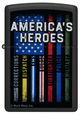 ZIPPO LIGHTER - BUCK WEAR AMERICAN HEROES - 48634 (MSPR $31.95)