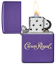 ZIPPO LIGHTER - CROWN ROYAL - 49460 (MSRP $31.95)