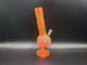6" ACRYLIC WATERPIPE with LEAF DESING (24068) | ASSORTED COLORS (MSRP $18.00)