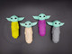 SILICONE BABY ALIEN HANDPIPE with STORAGE (24084) | ASSORTED COLORS (MSRP $10.00)
