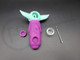 SILICONE BABY ALIEN HANDPIPE with STORAGE (24084) | ASSORTED COLORS (MSRP $10.00)