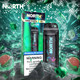 NORTH VISION 15K PUFFS 15ml DISPOSABLE DEVICE with VISIONARY MESH COIL & ENERGY RADIATING SCREEN | DISPLAY OF 5 (MSRP $25.00each)