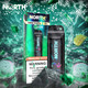 NORTH VISION 15K PUFFS 15ml DISPOSABLE DEVICE with VISIONARY MESH COIL & ENERGY RADIATING SCREEN | DISPLAY OF 5 (MSRP $25.00each)