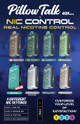 PILLOW TALK NICOTINE CONTROL NC40000 PUFFS 20ML DISPOSABLE DEVICE with TOUCH TO ADJUST NICOTINE LEVEL & LED SCREEN - TEXAS COMPLIANT SB2024 | DISPLAY OF 5 (MSRP $24.99 Each)
