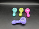 3" SILICONE HANDPIPE GLOW IN THE DARK - SL5091 (35739) | ASSORTED COLORS (MSRP $5.00)