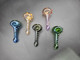 ALEAF - 4.5" ACCENTED GLASS HAND PIPE - ALHP6007 (35646) | ASSORTED COLORS (MSRP $25.00)