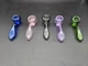 ALEAF - 4" GLASS SHERLOCK HAND PIPE - ALHP6003 (35658) | ASSORTED COLORS (MSRP $25.00)