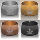 ALEAF ALLOY AN ASHTRAY - ALXA166 (35761) | ASSORTED COLORS (MSRP $)