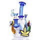 ALEAF 7.5" SNAIL TRAIL GLASS WATER PIPE - AL6146 (35759) | ASSORTED COLORS (MSRP $)