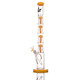 ALEAF GLASS - 20" FOUR TIER SHOWER PERC WATERPIPE - AL1203 (35516) | ASSORTED COLORS (MSRP $100.00)