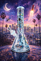 ALEAF GLASS - 14" THE DREAMER DESIGNER BEAKER WATERPIPE AL3000 (35613) | ASSORTED COLORS (MSRP $120.00)