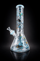 ALEAF GLASS - 14" THE DREAMER DESIGNER BEAKER WATERPIPE AL3000 (35613) | ASSORTED COLORS (MSRP $120.00)