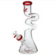 ALEAF GLASS - 12" TWISTED TWIN WATERPIPE - AL6225 (35511) | ASSORTED COLORS (MSRP $90.00)