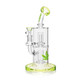 ALEAF GLASS - 10" BENT NECT TWIN PERC GLASS WATERPIPE - AL2130 (35625) | ASSORTED COLORS (MSRP $120.00)