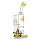 ALEAF GLASS - 9.5" DUAL TORNADO WATER PIPE - AL6227 (35624) | ASSORTED COLORS (MSRP $55.00)