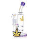 ALEAF GLASS - 9.5" DUAL TORNADO WATER PIPE - AL6227 (35624) | ASSORTED COLORS (MSRP $55.00)