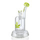 ALEAF GLASS - 8" COMPRESSED BEAKER TREE PERC WATERPIPE - AL6229 (35605) | ASSORTED COLORS (MSRP $120.00)