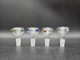 14mm MALE BOWL 3 DOT CLEAR COLORS (35811) | ASSORTED COLORS (MSRP $6.00)