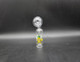 4.5" GLASS OIL BURNER TUBE with STICKERS CLEAR 25MM - OB6039 (35727) ASSORTED DESIGN | SINGLE (MSRP $10.00)