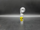 4.5" GLASS OIL BURNER TUBE with STICKERS CLEAR 25MM - OB6039 (35727) ASSORTED DESIGN | SINGLE (MSRP $10.00)