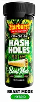 ZTAR BURST - HASH HOLE CBD+CBG+D9 PRE-ROLLS 2GM JOINT JAR | DISPLAY OF 10 (MSRP $)