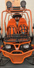 NEW RPS TK200GK-6A 200cc 4-Seater Go Kart, 4-Stroke, Single Cylinder, Air-Cooled - Orange-Front