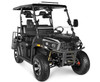 Black Vitacci Rover-200 EFI 169cc (Golf Cart) UTV, 4-stroke, Single-cylinder, Oil-cooled front side view