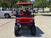 DYNAMIC ENFORCER GOLF CART RED - FULLY ASSEMBLED AND TESTED 4 SEATER (FRONT VIEW)